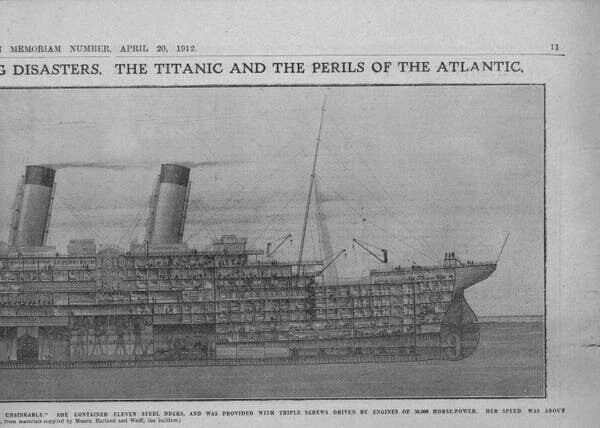 Подробная картина "Титаника" в разрезе
