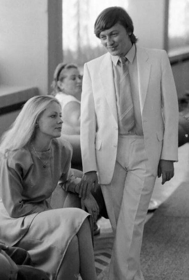 12-й чемпион мира по шахматам Анатолий Карпов и Наталья Буланова перед регистрацией брака, 1987 год
