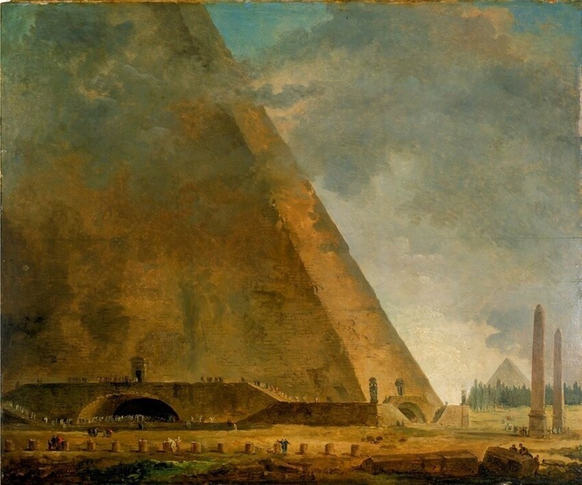 Почему египетские пирамиды на старых рисунках такие странные