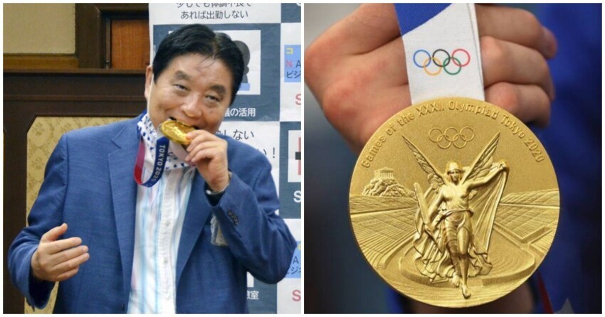 Японской олимпийской чемпионке заменят укушенную мэром золотую медаль 