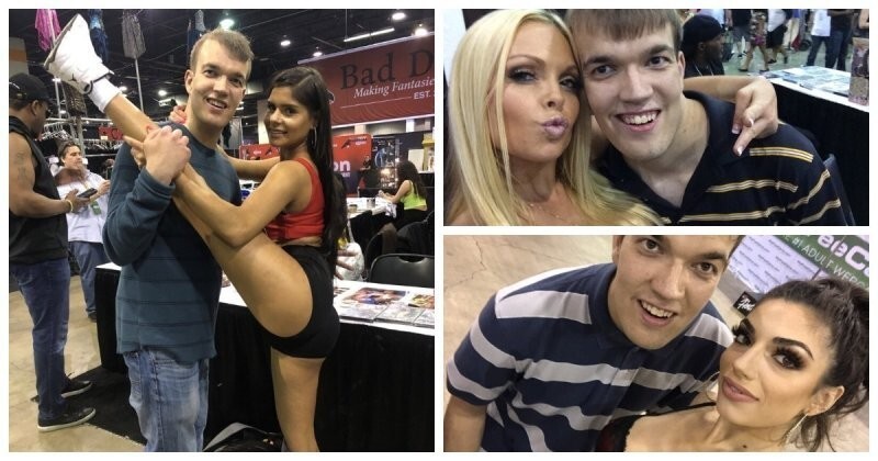 Porn Comicon: парень сфоткался со своими любимыми актрисами