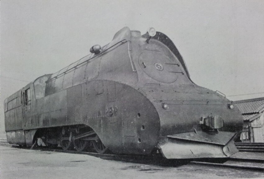 Трехцилиндровый тепловоз типа С53 2С1, Япония, 1934 год