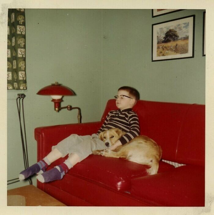 "Мы с моим лучшим другом Роки смотрим телевизор, 1959"