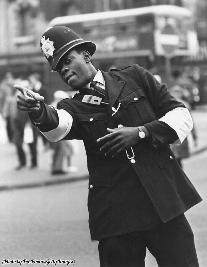 Норвелл Робертс, первый чернокожий полицейский в Лондоне, 1968