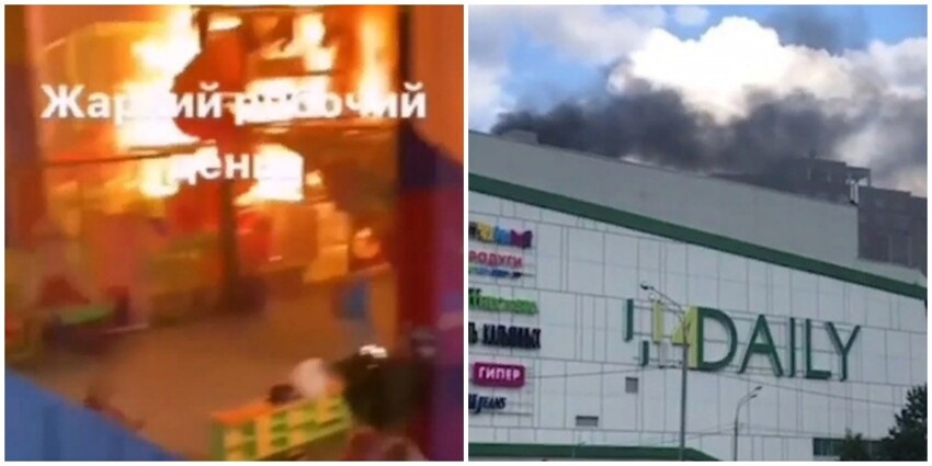 Загорелись детские батуты: в торговом центре в Мытищах сгорела зона развлечений