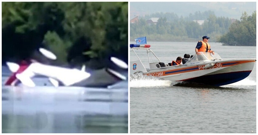 "Ну, разбился и разбился": рыбаки засняли падение частного самолета в Москву-реку