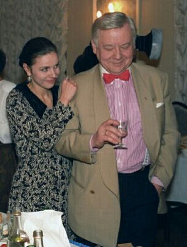 Народный артист СССР и России Олег Павлович Табаков с супругой Марией Зудиной, 1996 год