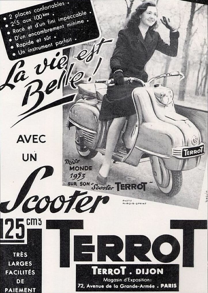 Каким был по-настоящему красивый скутер: Terrot родом из пятидесятых