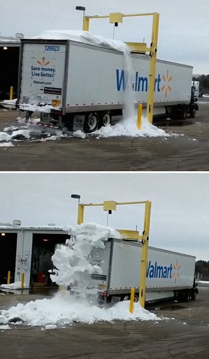 Снегоуборочная машина для очистки фур и грузовых автомобилей
