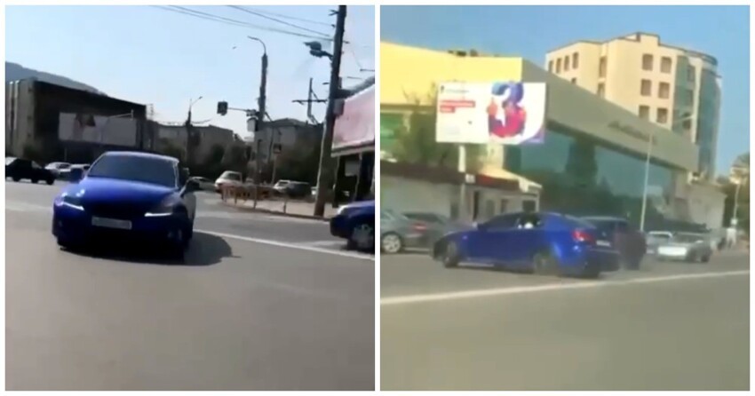 Дагестанское "дрифт-шоу" на оживленной дороге закончилось серьезным ДТП