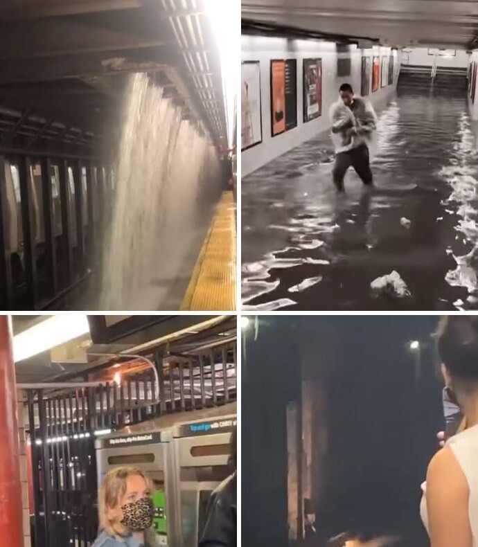Из-за подтоплений начались замыкания и пожары в метрополитене, люди вынуждены были выбираться из туннелей пешком