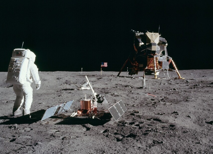 Индия сфотографировала лунный модуль «Аполлона»