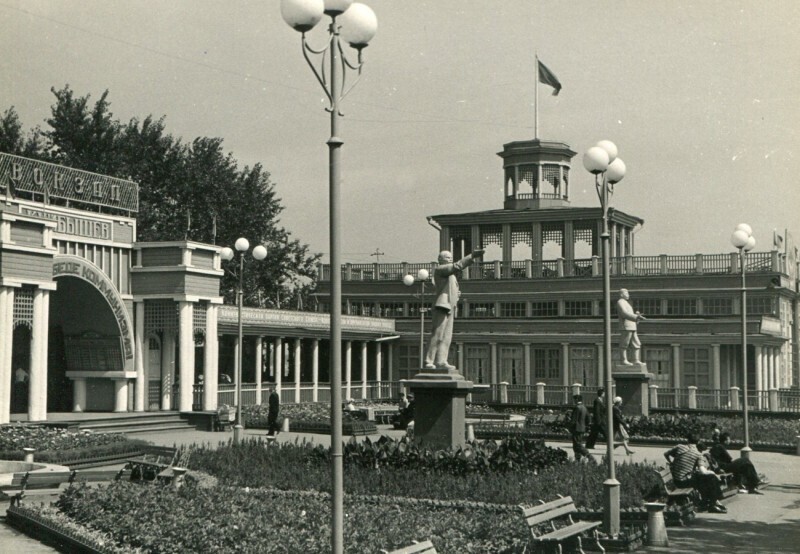 Речной порт в Куйбышеве (Самара), 1955 год