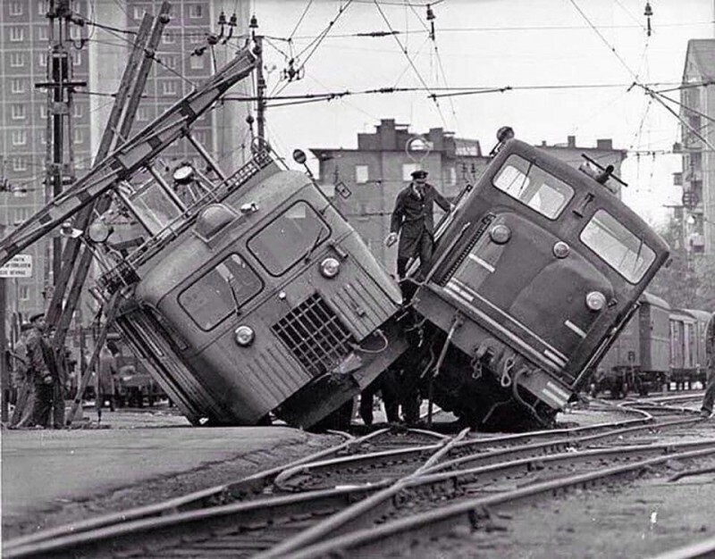Столкновение на рельсах. Стокгольм. 2 ноября 1965 год