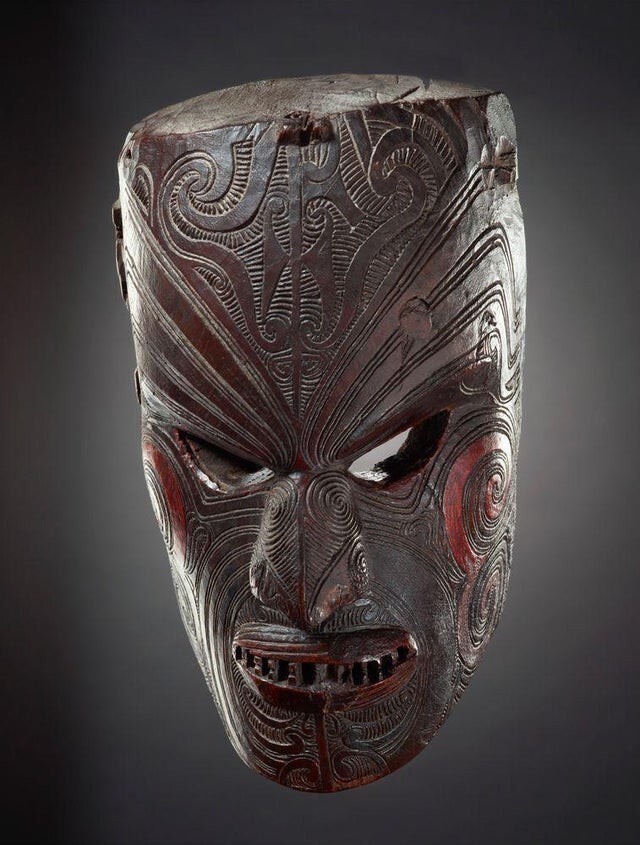 Мата кура, или церемониальная маска, 1800-е годы, Новая Зеландия