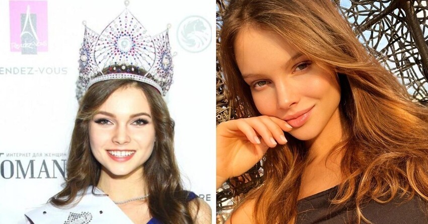 Победительницы конкурса «Мисс Россия» : тогда и сейчас