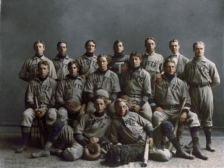 23. Студийный портрет бейсбольной команды университета Тафтса, 1890 год