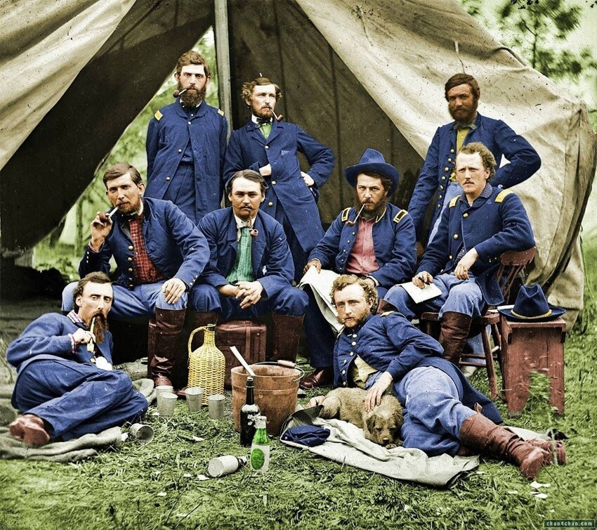 39. Солдаты Союза отдыхают, 1863 год