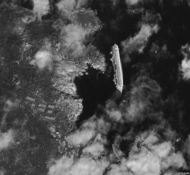 Затонувший лайнер Коста-Конкордия, 2012 год