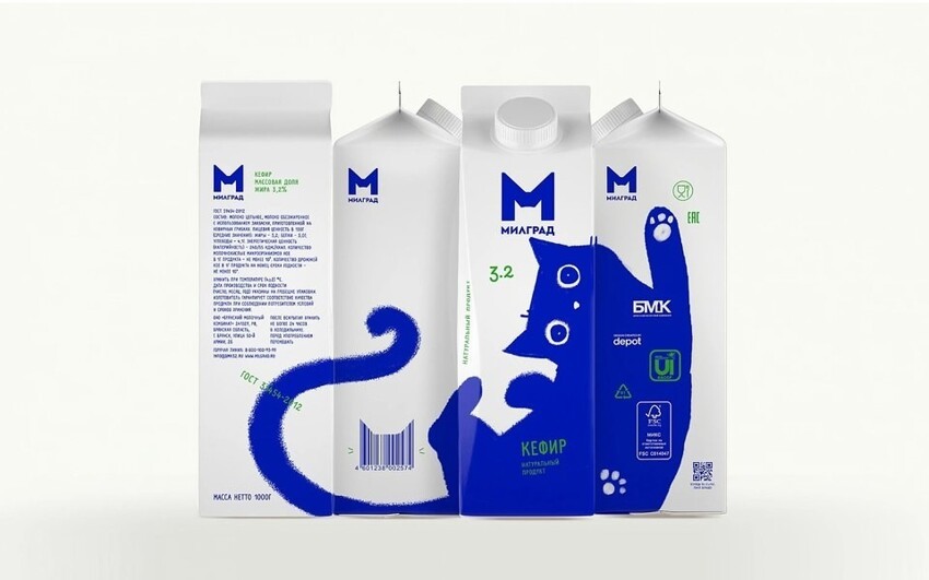 Можем, когда захотим: в мире восхитились дизайном упаковки брянского молока