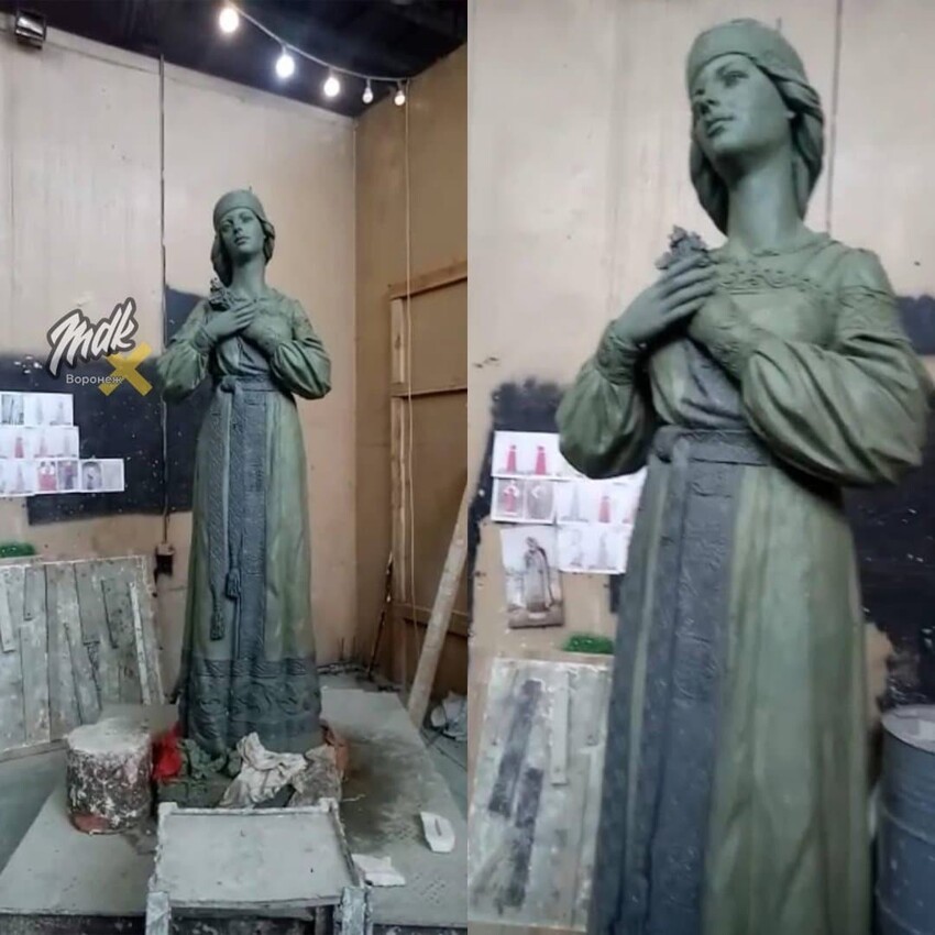 В Нововоронеже рассекретили новое воплощение недавнего ужаса: памятника Алёнке