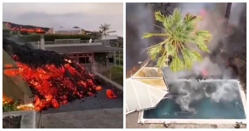 La Palma: "геенна огненная" неотвратимо съедает улицы и дома "рая под открытым небом" 