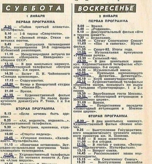 А Вы раньше получив программу подчёркивали передачи которые хотели посмотреть ?! 