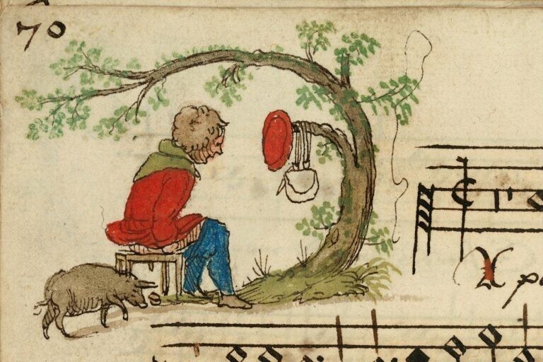 Странные и жутковатые иллюстрации из песенника XVI века
