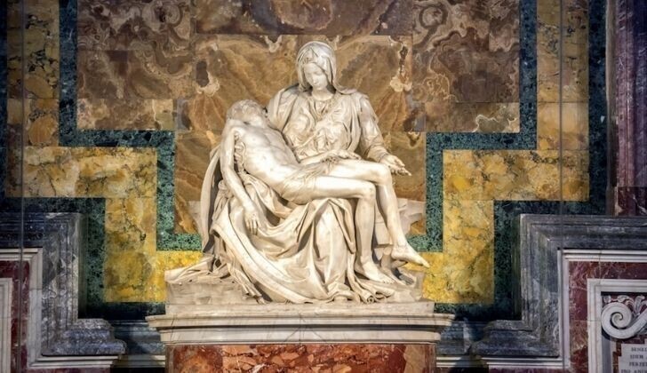 МИкеланджело включил себя в роспись Сикстинской капеллы
