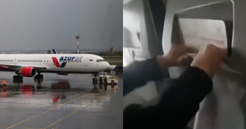 "Мы падаем!": в Сети появилось видео с моментом попадания молнии в самолет под Краснодаром