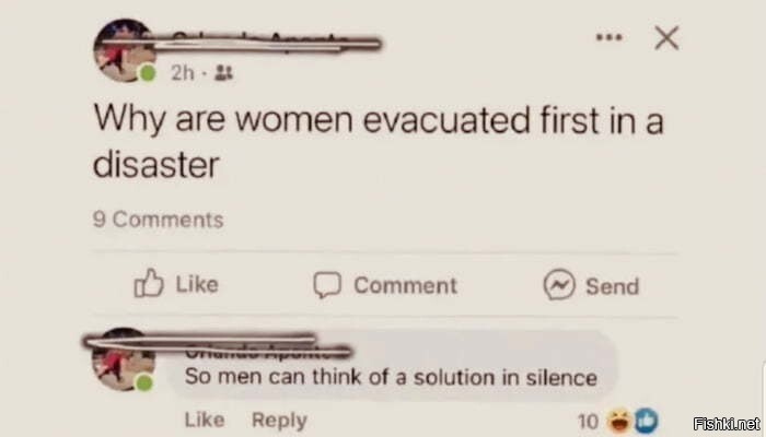 - Почему женщин эвакуируют первыми при катастрофах