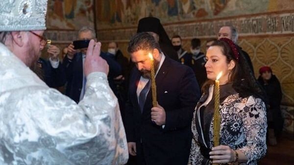 В Санкт-Петербурге состоялся обряд венчания в браке над сыном главы Дома Романовых и итальянской подданной