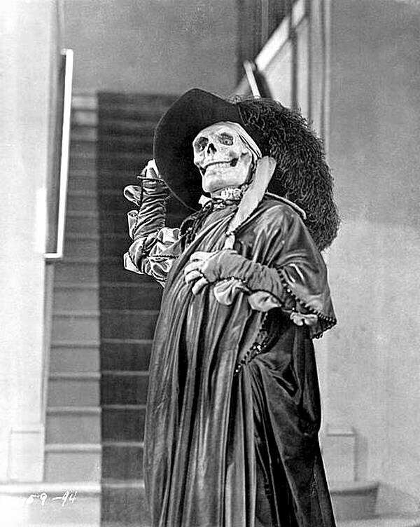 Лон Чейни в сцене из немого фильма «Юниверсал Пикчерз» 1925 года «Призрак оперы».