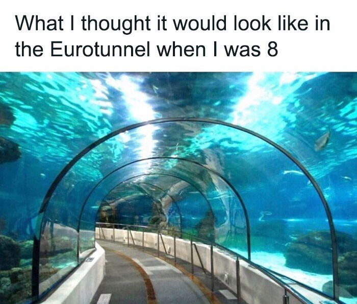 "Когда мне было 8 лет, я думал, что Евротоннель выглядит так"