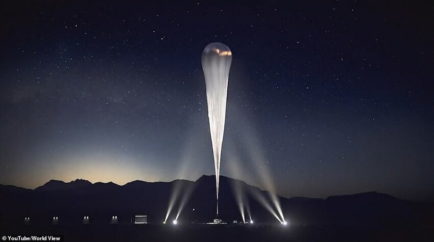 К 2024 году туристы смогут летать в стратосферу на воздушном шаре