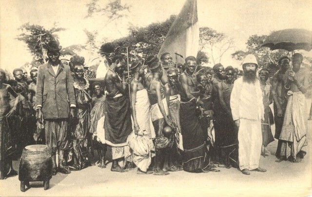 Король Макоко из Теке. Французская колония Конго. 1905 г.