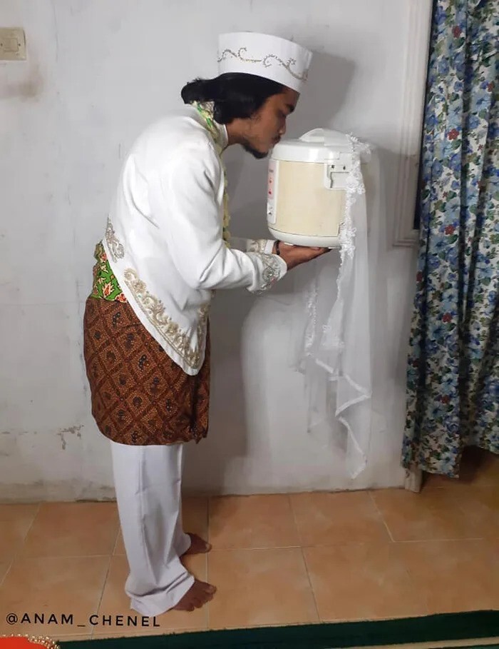 Индонезийский блогер женился на рисоварке, но счастье оказалось недолгим