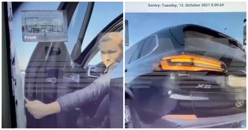 Владелица BMW ключом поцарапала автомобиль Tesla за "неправильную" парковку
