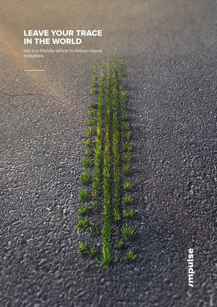 Реклама экологичного автомобиля