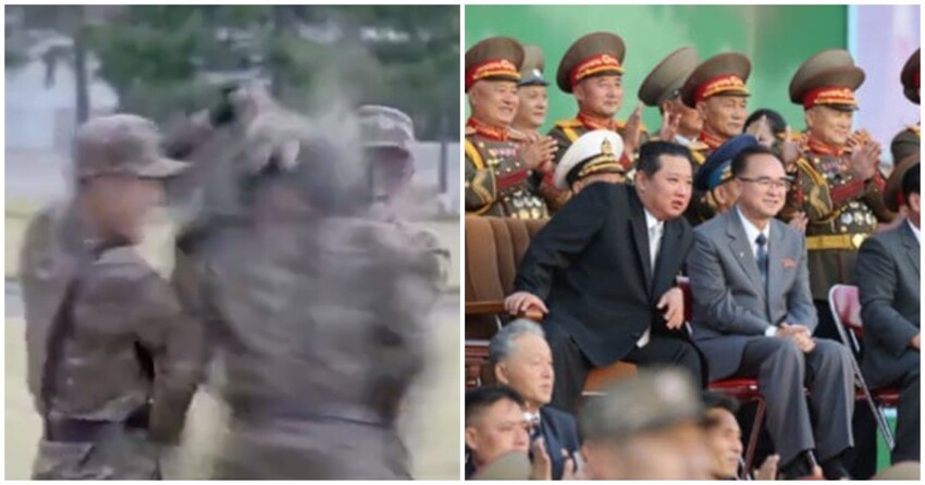 Спецназ КНДР показал Ким Чен Ыну умение головой с разбега ломать бетонные плиты