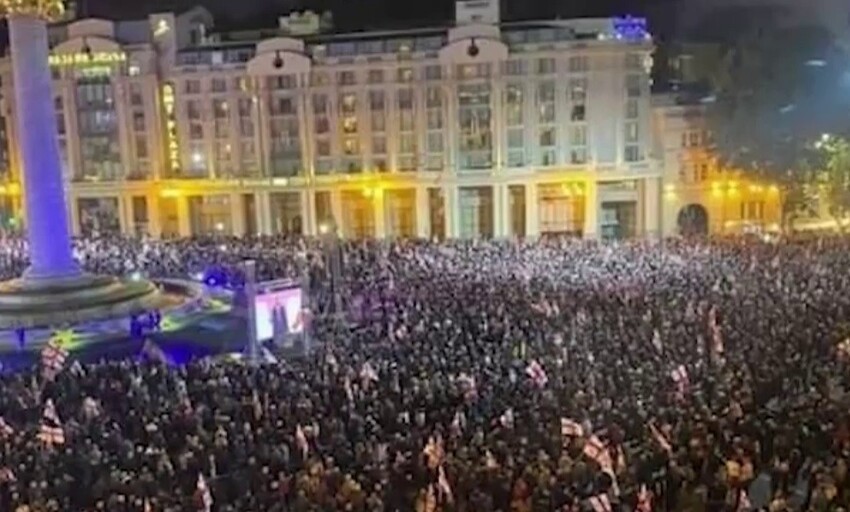 В Тбилиси завершился митинг сторонников Саакашвили