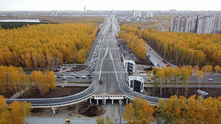 В Тюмени открылся первый этап трёхуровневой развязки