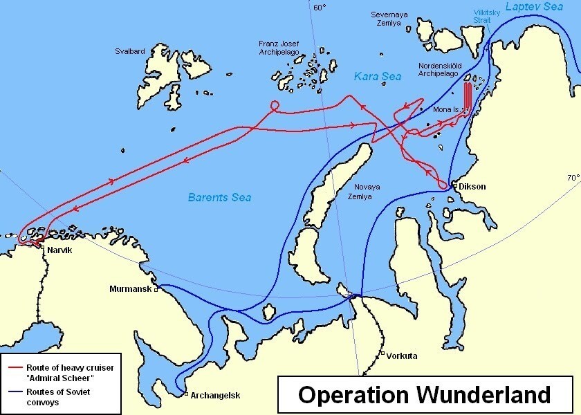 В 1942 году немецкий рейдер действовал на Севморпути и атаковал советский порт Диксон! Рассказываем об операции «Вундерланд»