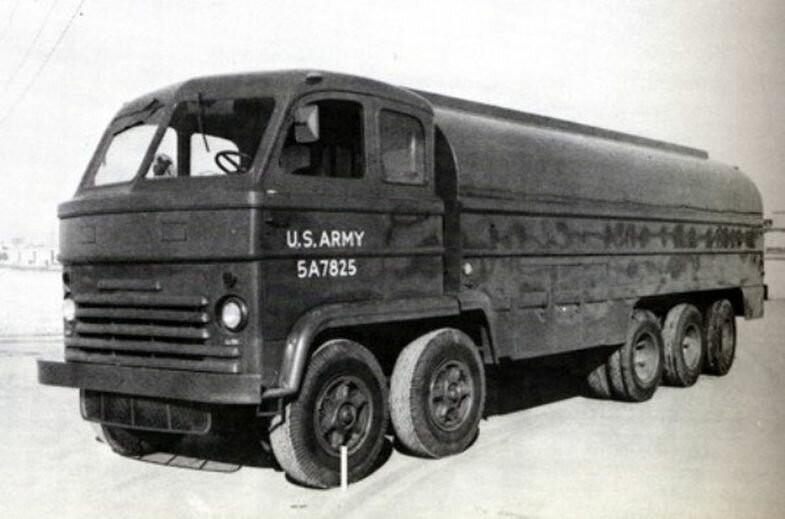 Малоизвестный пятиосный грузовик Eisenhauer с двумя двигателями
