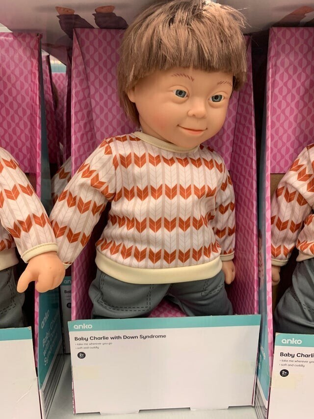 Это кукла с синдромом Дауна