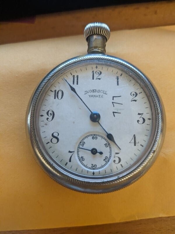 "Карманные часы Ingersoll Yankee, которые принадлежали моему родственнику. Год изготовления - 1911"
