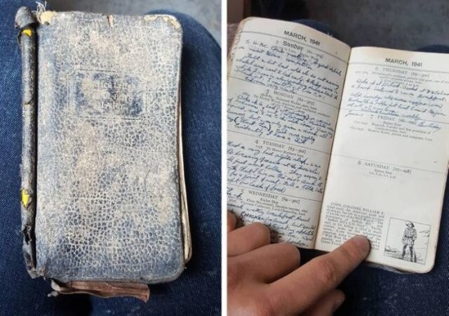 16. "Друг занимается переработкой вторсырья. Он нашел заполненный дневник 1941 года"