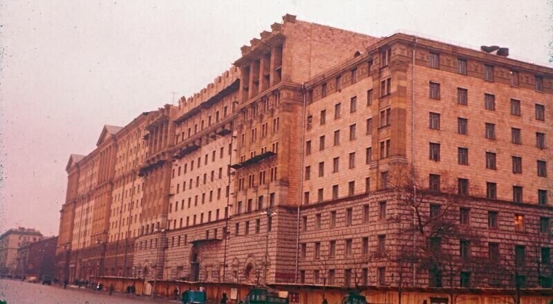 Цветные фотографии Москвы 1955 года