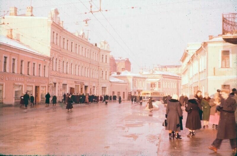 Цветные фотографии Москвы 1955 года