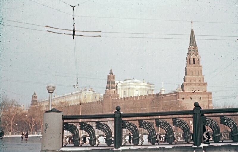 Цветные фотографии Москвы 1955 года